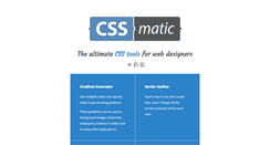Desktop Screenshot of cssmatic.com